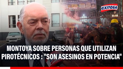 Jorge Montoya sobre personas que utilizan pirotécnicos en protestas: "Son asesinos en potencia"