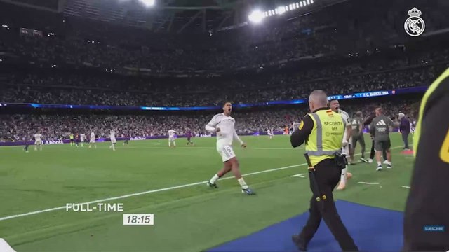 JOY ERUPTS in the Real Madrid locker room after BEATING Barcelona in El Clásico