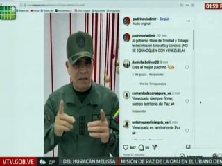 Vpdte. Padrino: Trinidad y Tobago presta su territorio como base militar para amenazar el Caribe