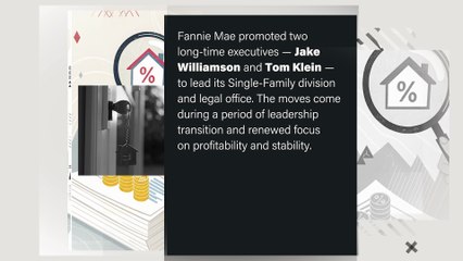 Fannie Mae promoted two long-time executives