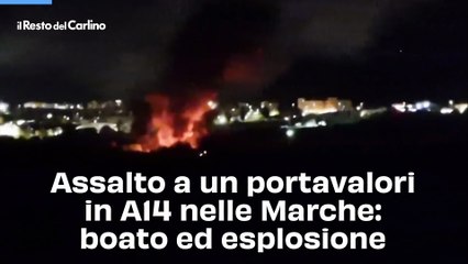 Assalto a un portavalori in A14 nelle Marche: boato ed esplosione
