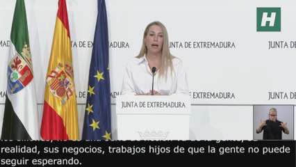 María Guardiola, presidenta de Extremadura, anuncia la convocatoria de elecciones autonómicas anticipadas para el 21 de diciembre