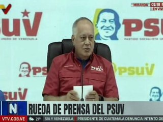 Secretario General del PSUV Cabello: Nos toca a nosotros como Estado defender la soberanía