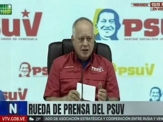 Sec. Gral. PSUV Cabello informó que comenzaron hoy la agenda de movilización por algunos estados