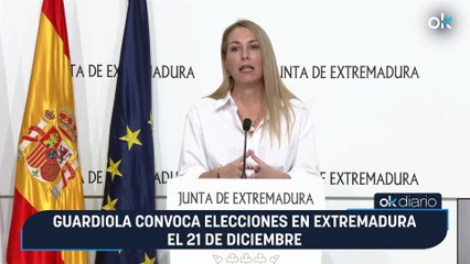 Guardiola convoca elecciones en Extremadura el 21 de diciembre