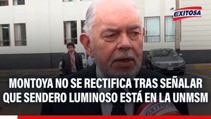 Jorge Montoya no se rectifica tras señalar que Sendero Luminoso está en la UNMSM: "Parece que la información que tenía era falsa"
