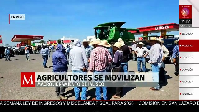 Agricultores bloquean carreteras en Jalisco y exigen atención del gobierno en CDMX