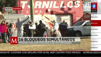 Siguen los bloqueos de piperos en Ecatepec; ahora afectan la Vía Morelos