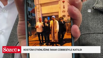 Edirne'de kostüm etkinliğine imam cübbesiyle katılan kişinin de bulunduğu grupla ilgili suç duyurusu