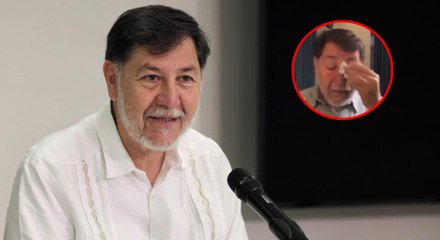 Gerardo Fernandez Noroña llora en transmisión al hablar desde Palestina