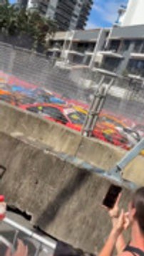 Multiple Cars Crash in High-Speed Pileup During Race