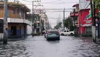 Calles inundadas en Santo Domingo