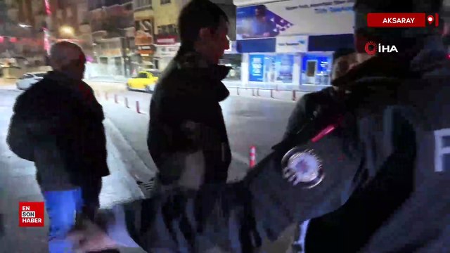 Aksaray’da alkollü şahıs bekçileri polise şikayet etti