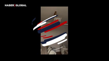 İstanbul'da hissedilen deprem anı kameraya böyle yansıdı