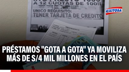 Préstamos "gota a gota" ya moviliza más de S/4 mil millones en el país: "Lo advertimos hace dos años"