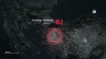 Balıkesir Sındırgı'da 6,1 büyüklüğünde deprem!