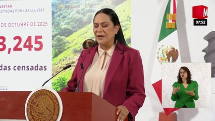 Más de 70 mil damnificados reciben primer apoyo tras lluvias: Montiel