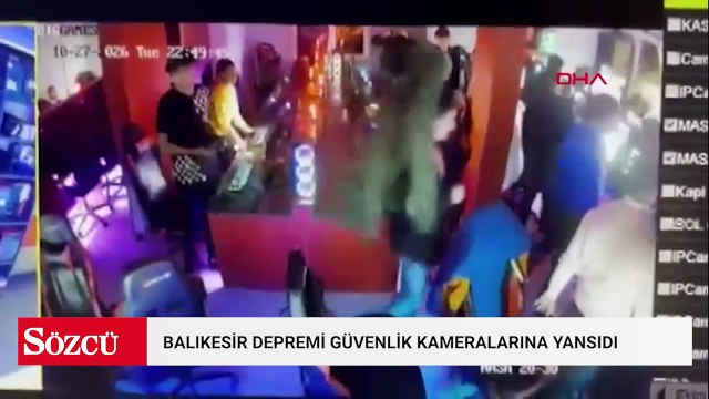 6.1'lik deprem güvenlik kameralarına yansıdı