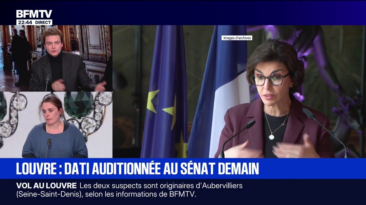Braquage au musée du Louvre: la ministre de la Culture Rachida Dati auditionnée au Sénat ce mardi