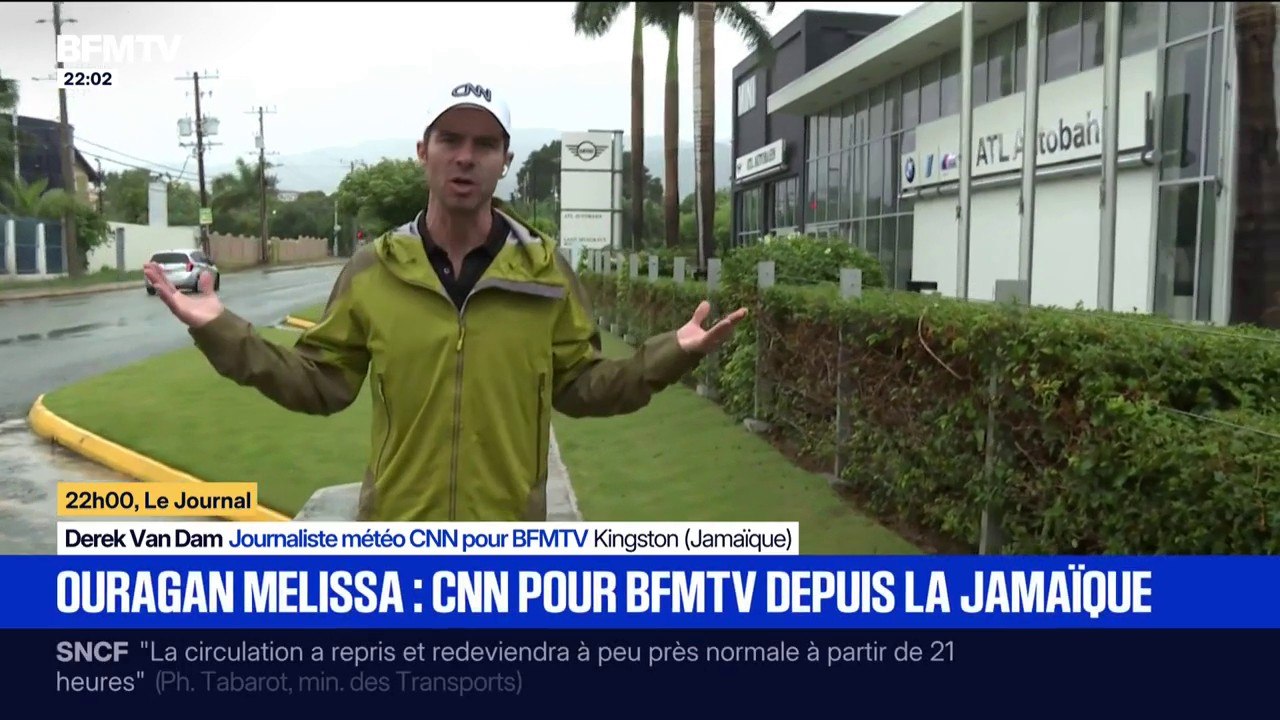 Ouragan Melissa: "C'est le plus puissant de la planète en 2025", dit Derek Van Dam, journaliste météo CNN pour BFMTV