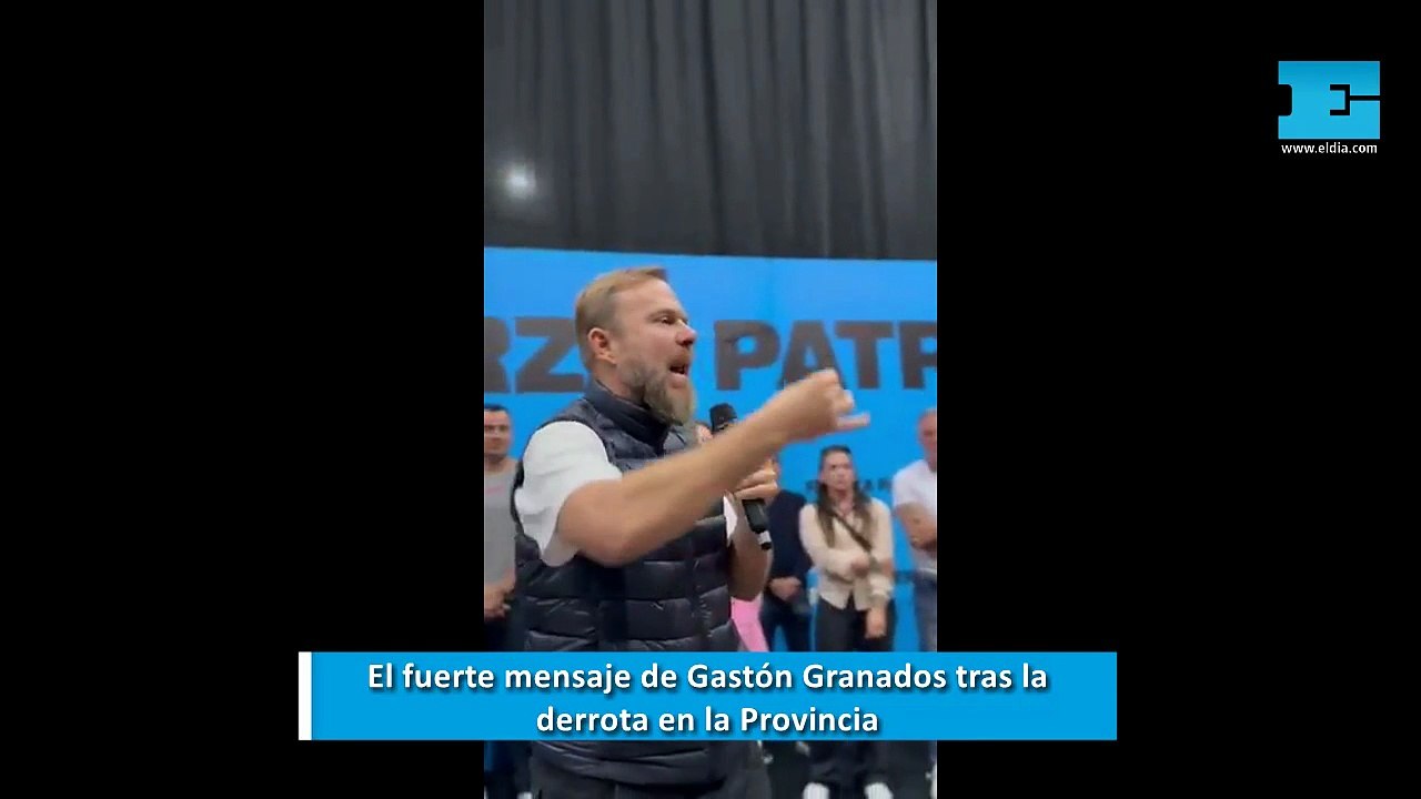 El fuerte mensaje de Gastón Granados tras la derrota en la Provincia: "Los intendentes somos los que tenemos los votos"