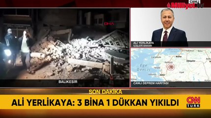 İçişleri Bakanı Ali Yerlikaya: 3 bina, 1 dükkan yıkıldı, can kaybı yok