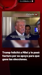 Trump felicitó a Milei y le pasó factura por su apoyo para que gane las elecciones.