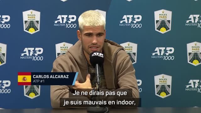 Rolex Paris Masters - Alcaraz : Je ne suis pas mauvais en indoor, mais d'autres sont meilleurs que moi