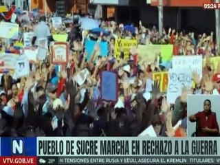 Pueblo sucrense se movilizó en rechazo a las agresiones imperiales contra Venezuela