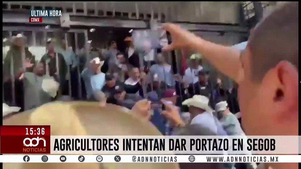 🚨¡Última Hora! Agricultores intentan irrumpir en SEGOB tras fracasar diálogo por precio de cultivos