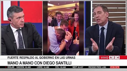 Santilli emocionado en los estudios de A24