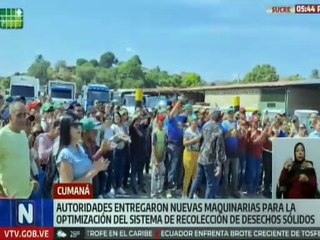 Nuevas maquinarias optimizarán el sistema de recolección de desechos sólidos en el estado Sucre