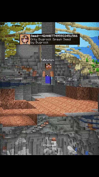 Minecraft Only Bugrock Spawn Seed Moment