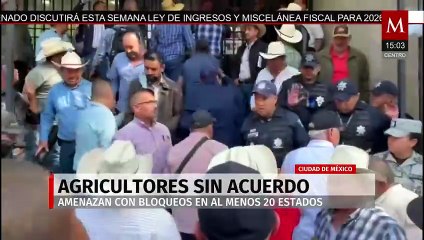 En la CdMx, agricultores y la Segob no llegan a un acuerdo con respecto al precio del maíz