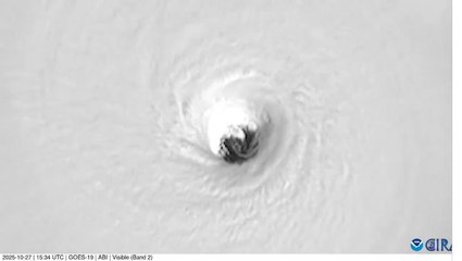 ‘Monster’ eye of Hurricane Melissa swirls on path to Jamaica