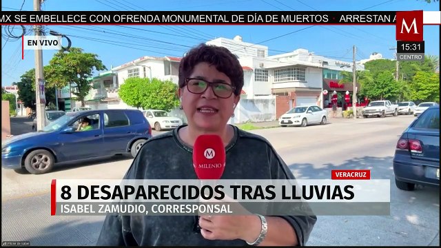 En Veracruz, ocho personas continúan desaparecidas tras las inundaciones