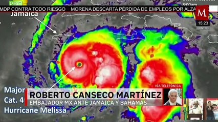 Roberto Canseco habla de las medidas tomadas ante el huracán 'Melissa' en Jamaica