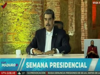Presidente Maduro: Que nada ni nadie perturbe el ritmo de la construcción de la patria bonita