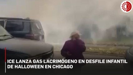 Agentes de ICE disparan gases lacrimógenos en desfile infantil de 'Halloween'