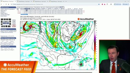 Multiple storm systems to soak the East Coast and steer the future path of Hurricane Melissa