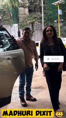 Bollywood Actress Madhuri Dixit Spotted at Salon In Bandra 🔥🌹❤️