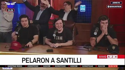 Santilli fue pelado en el programa de streaming de 'El Gordo Dan'