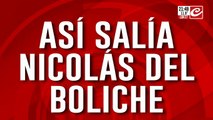 Así salía Nicolas del boliche
