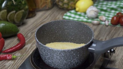 12 Couscous with Spinach Sauce and Guacamole