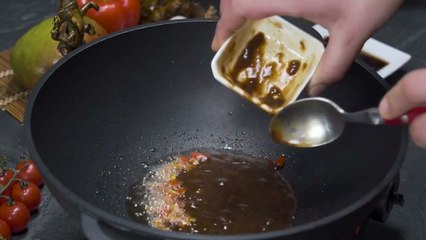 92 Miso soup with chicken and shrimp.