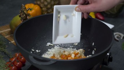 54 Glass Noodles with Chili Paste and Cilantro.