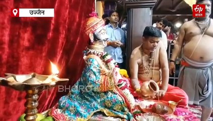 कार्तिक माह में नगर भ्रमण पर निकले बाबा महाकाल, मनमहेश रूप में भक्तों को दिए दर्शन