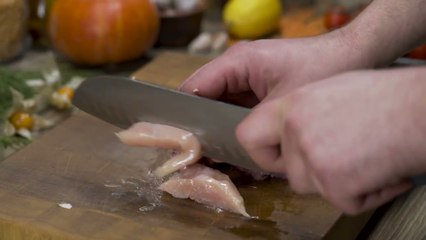 42 Tomato and cheese pasta with meat and mushrooms