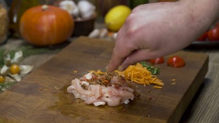 36 Tagliatelle with chicken and green beans