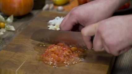 13 Penne arrabiata with grilled cherry tomatoes